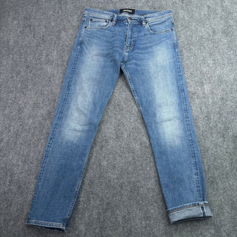 Revtown Jeans Men 32x30 (Fit 33x28) Tapered Selvedge Decade Denim Cotton Linen